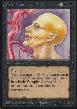 1993 Magic the Gathering Alpha #NNO Sengir Vampire Front