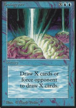 1993 Magic the Gathering Alpha #NNO Braingeyser Front
