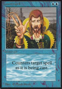 1993 Magic the Gathering Alpha #NNO Counterspell Front