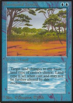 1993 Magic the Gathering Alpha #NNO Phantasmal Terrain Front