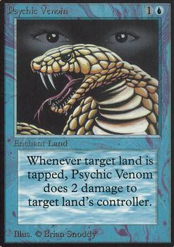 1993 Magic the Gathering Alpha #NNO Psychic Venom Front