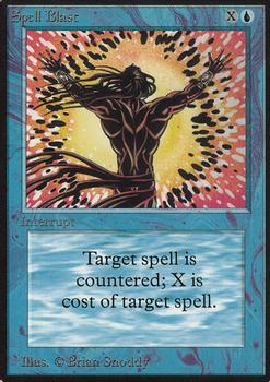 1993 Magic the Gathering Alpha #NNO Spell Blast Front
