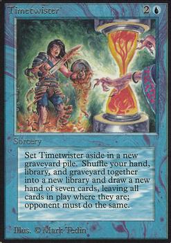 1993 Magic the Gathering Alpha #NNO Timetwister Front