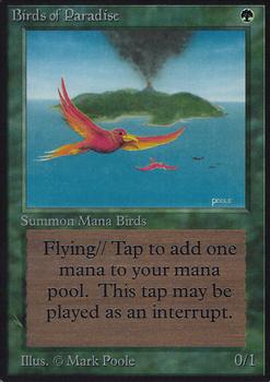 1993 Magic the Gathering Alpha #NNO Birds of Paradise Front