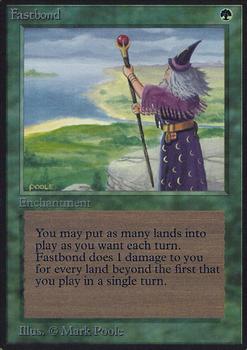 1993 Magic the Gathering Alpha #NNO Fastbond Front