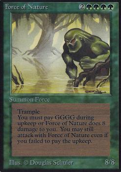 1993 Magic the Gathering Alpha #NNO Force of Nature Front