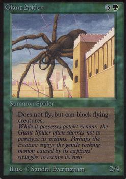 1993 Magic the Gathering Alpha #NNO Giant Spider Front