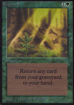 1993 Magic the Gathering Alpha #NNO Regrowth Front