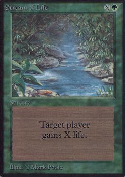 1993 Magic the Gathering Alpha #NNO Stream of Life Front