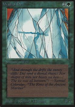 1993 Magic the Gathering Alpha #NNO Wall of Ice Front