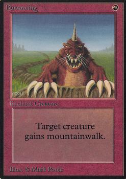 1993 Magic the Gathering Alpha #NNO Burrowing Front