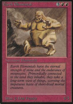 1993 Magic the Gathering Alpha #NNO Earth Elemental Front