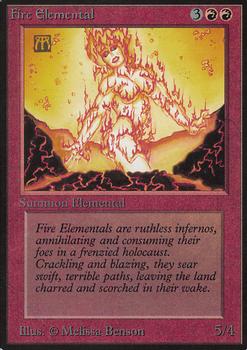 1993 Magic the Gathering Alpha #NNO Fire Elemental Front