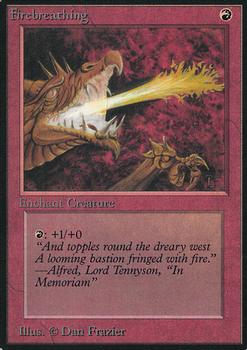 1993 Magic the Gathering Alpha #NNO Firebreathing Front