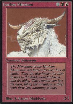 1993 Magic the Gathering Alpha #NNO Hurloon Minotaur Front