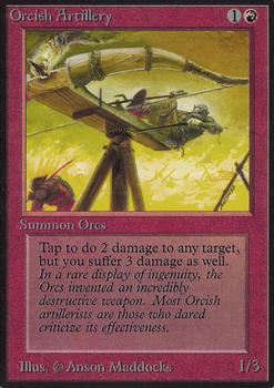 1993 Magic the Gathering Alpha #NNO Orcish Artillery Front