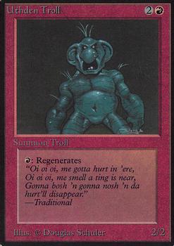 1993 Magic the Gathering Alpha #NNO Uthden Troll Front