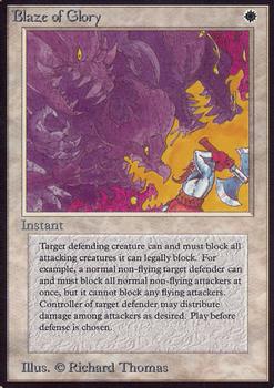1993 Magic the Gathering Alpha #NNO Blaze of Glory Front