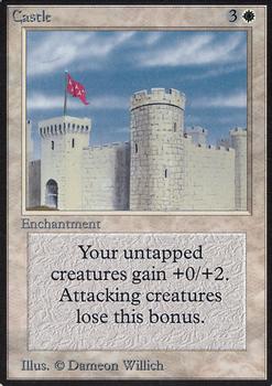 1993 Magic the Gathering Alpha #NNO Castle Front
