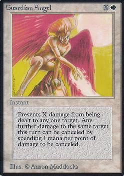 1993 Magic the Gathering Alpha #NNO Guardian Angel Front