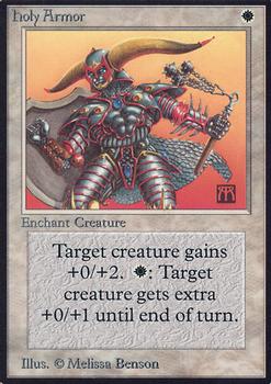 1993 Magic the Gathering Alpha #NNO Holy Armor Front