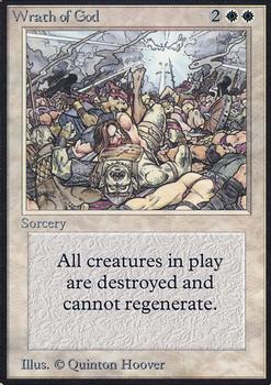 1993 Magic the Gathering Alpha #NNO Wrath of God Front