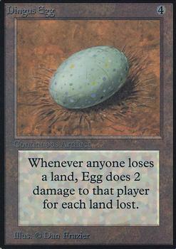 1993 Magic the Gathering Alpha #NNO Dingus Egg Front