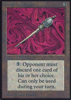 1993 Magic the Gathering Alpha #NNO Disrupting Scepter Front