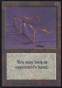 1993 Magic the Gathering Alpha #NNO Glasses of Urza Front