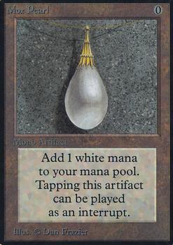 1993 Magic the Gathering Alpha #NNO Mox Pearl Front