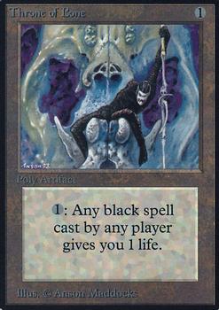 1993 Magic the Gathering Alpha #NNO Throne of Bone Front