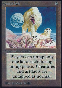 1993 Magic the Gathering Alpha #NNO Winter Orb Front
