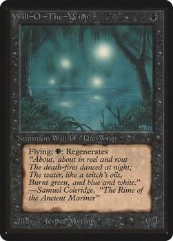 1993 Magic the Gathering Beta #NNO Will-O'-The-Wisp Front