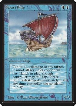 1993 Magic the Gathering Beta #NNO Pirate Ship Front