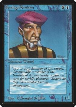 1993 Magic the Gathering Beta #NNO Prodigal Sorcerer Front