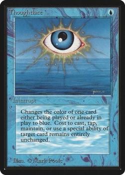 1993 Magic the Gathering Beta #NNO Thoughtlace Front