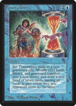1993 Magic the Gathering Beta #NNO Timetwister Front