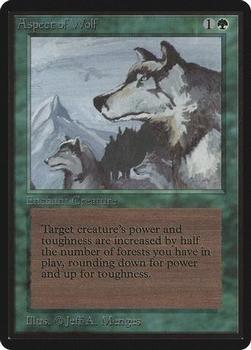 1993 Magic the Gathering Beta #NNO Aspect of Wolf Front