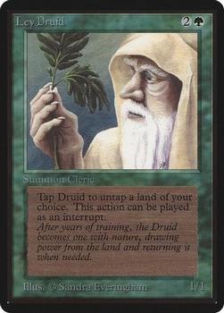 1993 Magic the Gathering Beta #NNO Ley Druid Front