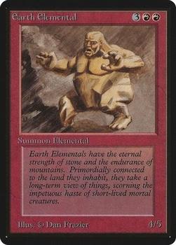 1993 Magic the Gathering Beta #NNO Earth Elemental Front