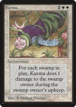 1993 Magic the Gathering Beta #NNO Karma Front