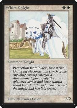 1993 Magic the Gathering Beta #NNO White Knight Front