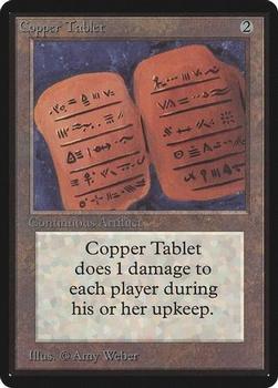 1993 Magic the Gathering Beta #NNO Copper Tablet Front