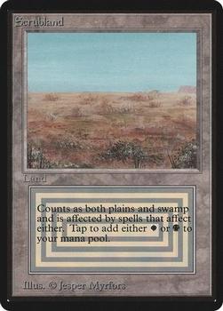 1993 Magic the Gathering Beta #NNO Scrubland Front