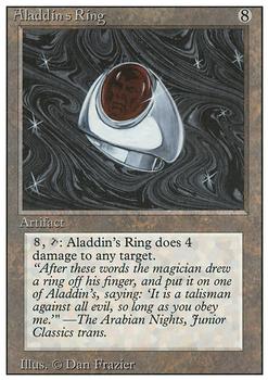 1994 Magic the Gathering Revised Edition #NNO Aladdin's Ring Front