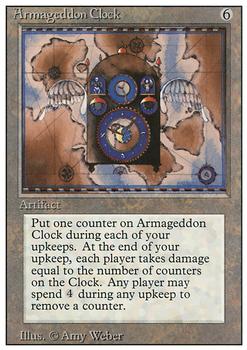 1994 Magic the Gathering Revised Edition #NNO Armageddon Clock Front