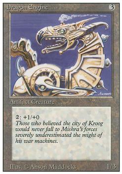 1994 Magic the Gathering Revised Edition #NNO Dragon Engine Front