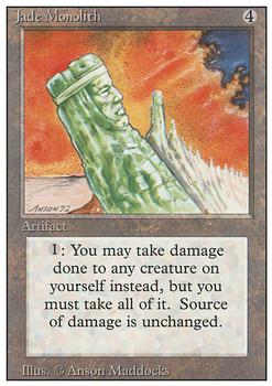 1994 Magic the Gathering Revised Edition #NNO Jade Monolith Front