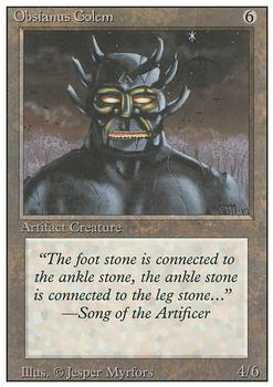 1994 Magic the Gathering Revised Edition #NNO Obsianus Golem Front
