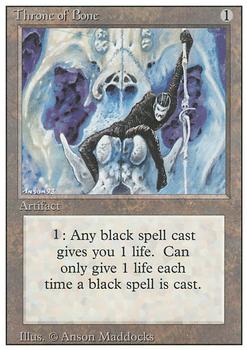 1994 Magic the Gathering Revised Edition #NNO Throne of Bone Front